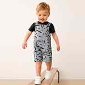 Printed Dungarees